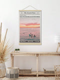 Pink Cloud Sky Oil Painting Vintage Sky Landscape Canvas Poste
