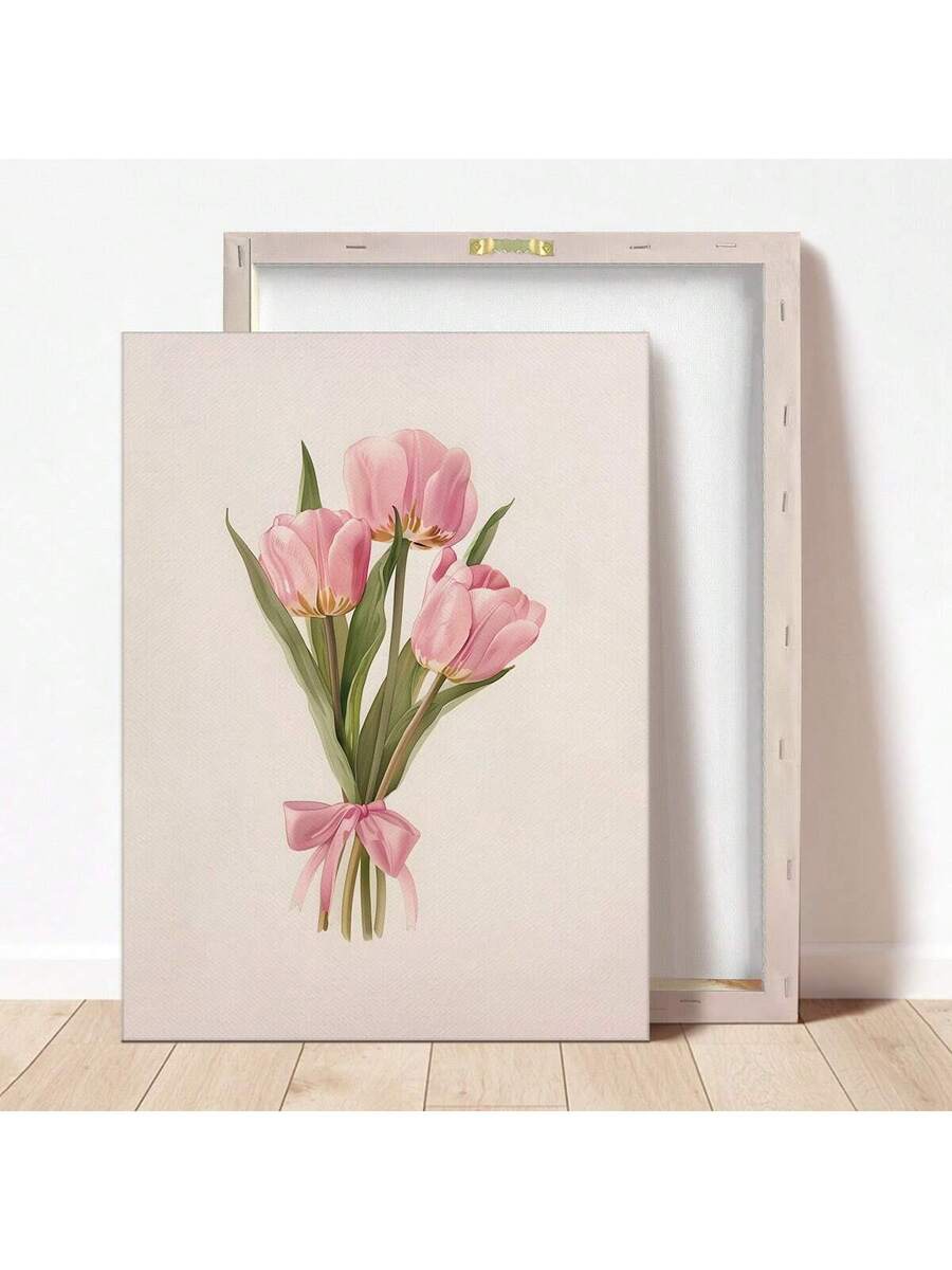 Bring timeless elegance to any space with this charming pink tulip bouquet wall art. Crafted on premium canvas, this pastoral-inspired piece features soft multicolor tones that complement living rooms, bedrooms, and dining areas alike. The waterproof finish ensures lasting beauty, while the removable design allows you to refresh your décor whenever inspiration strikes. Perfect for adding a touch of botanical charm without permanent commitment.