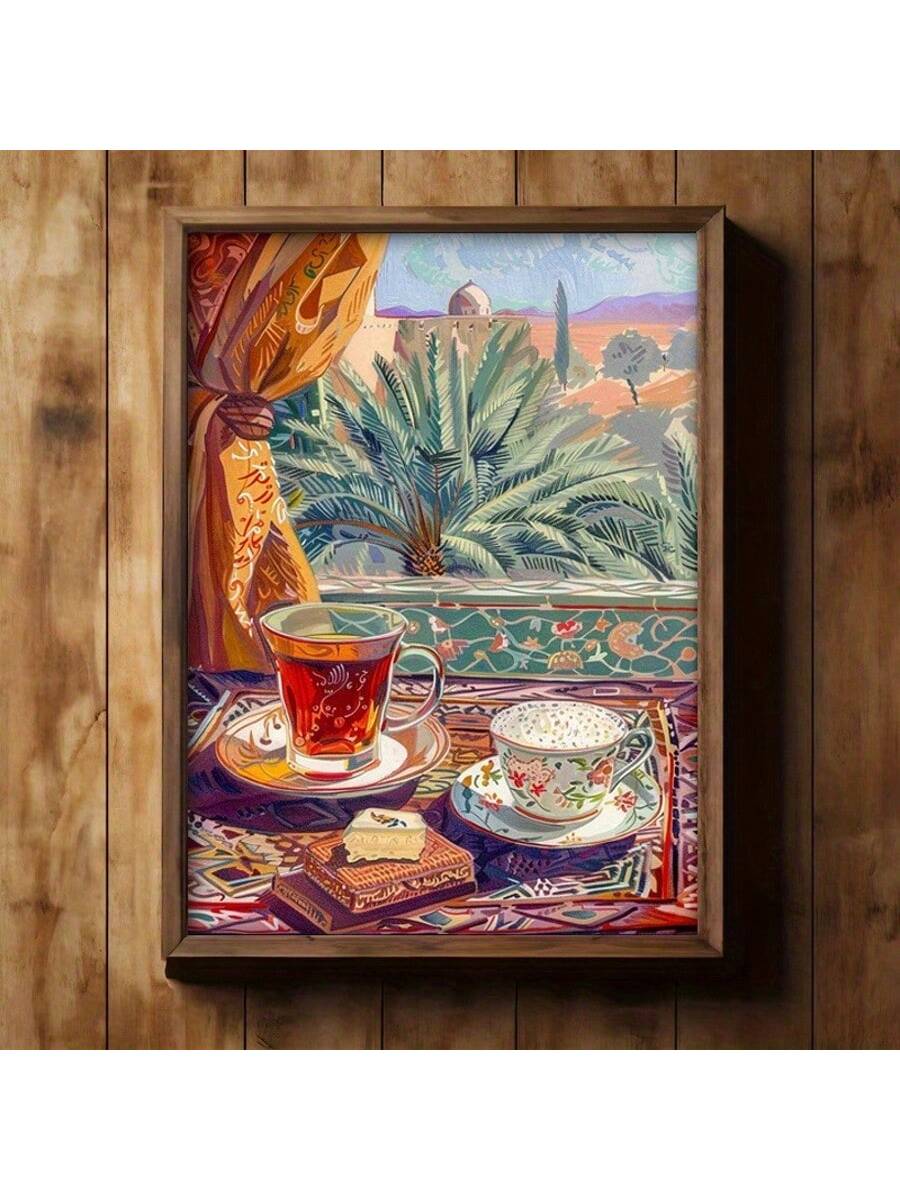 Elevate your space with this Vintage Arabic Tea Canvas Poster, featuring an elegant Art Deco design that blends cultural charm with timeless style. Perfect for both home and office, this unframed print adds a sophisticated touch to any décor, celebrating the rich heritage of Arabic tea culture while enhancing your environment with refined artistic flair.