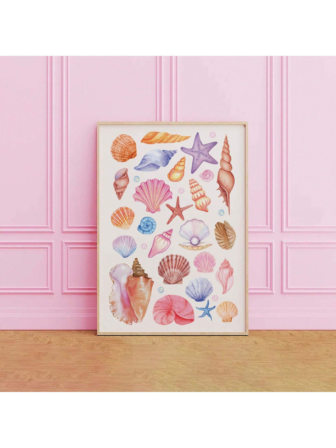 Enhance your living space with this expertly crafted Cute Coastal Seashells Wall Art. Featuring a vibrant summer canvas print, it brings the serene beauty of the beach indoors. Perfect for beach-themed decor, this artwork adds a refreshing coastal touch that complements any room with subtle elegance and seasonal charm.