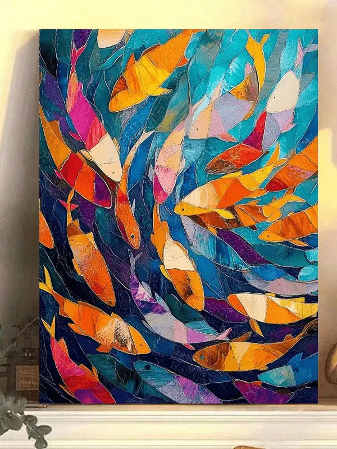 Elevate your space with this Vibrant Abstract Fish Mosaic Wall Art, expertly crafted to add a dynamic splash of color and texture. Ideal for commemorating weddings, anniversaries, graduations, or any special occasion, this piece blends artistic flair with meaningful symbolism. Its intricate mosaic design captures attention while offering a sophisticated accent that complements diverse decor styles. Perfect for gifting or personal display, it transforms any environment into a celebration of life’s milestones