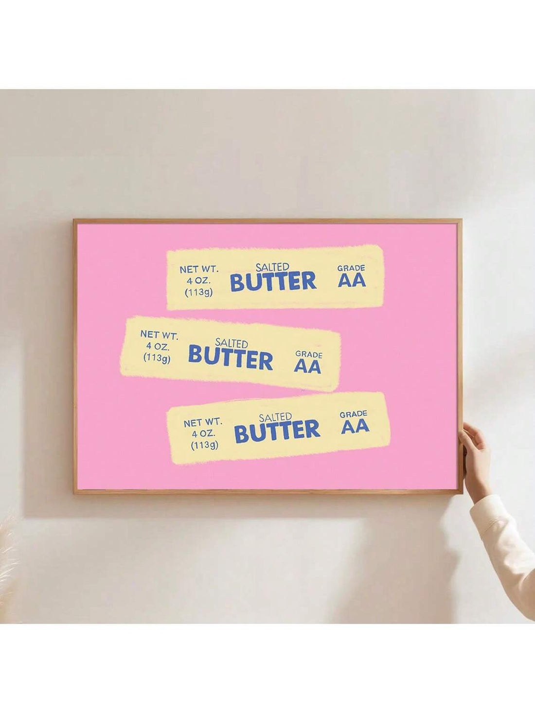 Elevate your kitchen or dining space with this Playful Pink Butter Foodie Wall Art, a vibrant canvas print that captures the bold maximalist Y2K aesthetic. Designed to add a pop of color and whimsical charm, this piece complements contemporary and retro-inspired interiors alike. Crafted for durability and vivid detail, it transforms everyday meals into a lively visual experience, making your culinary space both stylish and inviting.