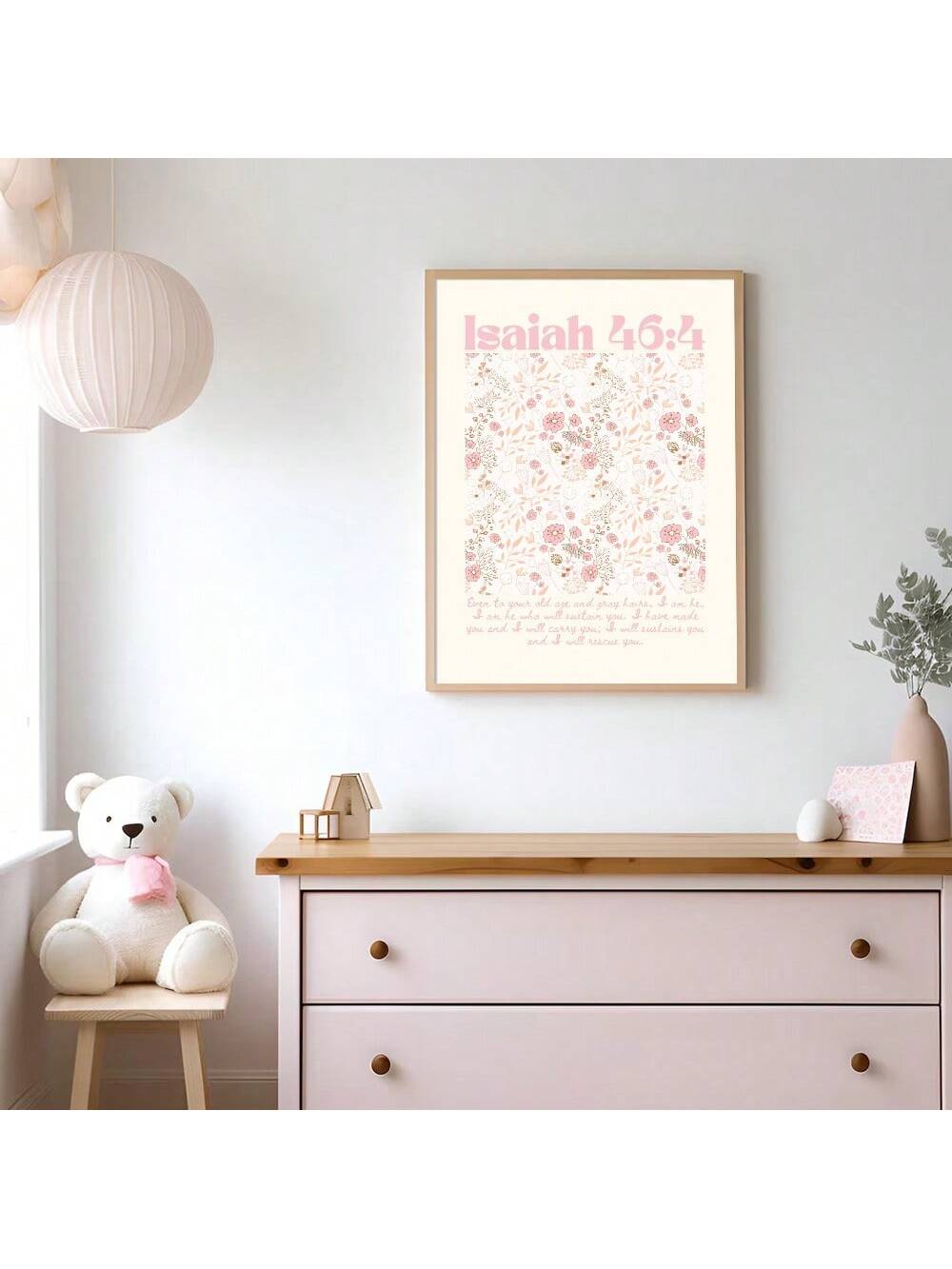 Elevate your living space with this Minimalist Floral Bible Verse Wall Art, an unframed canvas print designed for modern home décor. Its clean, understated floral design complements contemporary interiors while the inspiring Bible verse adds a meaningful touch. Perfect for creating a serene and reflective atmosphere, this piece blends simplicity with spiritual elegance, making it an ideal addition to any room seeking subtle yet impactful decoration.