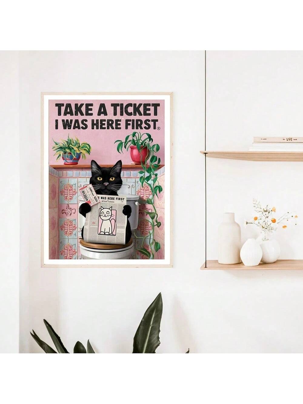 Add a touch of humor to your bathroom with this Hilarious Cat Pooping Poster. Featuring quirky and playful artwork, it brings a lighthearted vibe to your toilet space. Crafted for easy hanging, this wall art is perfect for cat lovers who appreciate fun and unique decor that sparks smiles and conversation. Durable and vibrant, it’s an expert choice to brighten up any bathroom with personality.