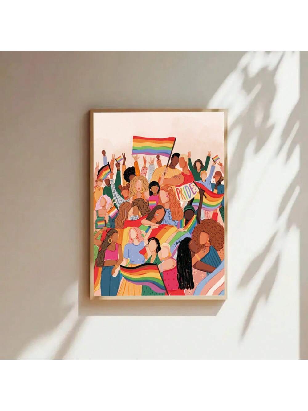 Celebrate Pride Month with this vibrant Rainbow Flag Cartoon Art Poster, designed to bring a modern and colorful touch to your home decor. Featuring bold, lively colors and a playful design, this poster serves as a powerful symbol of inclusivity and support for the LGBT community. Perfect for adding a contemporary flair to any room, it combines artistic expression with meaningful representation. Crafted for durability and visual impact, it’s an ideal choice for those who want to showcase pride with style an