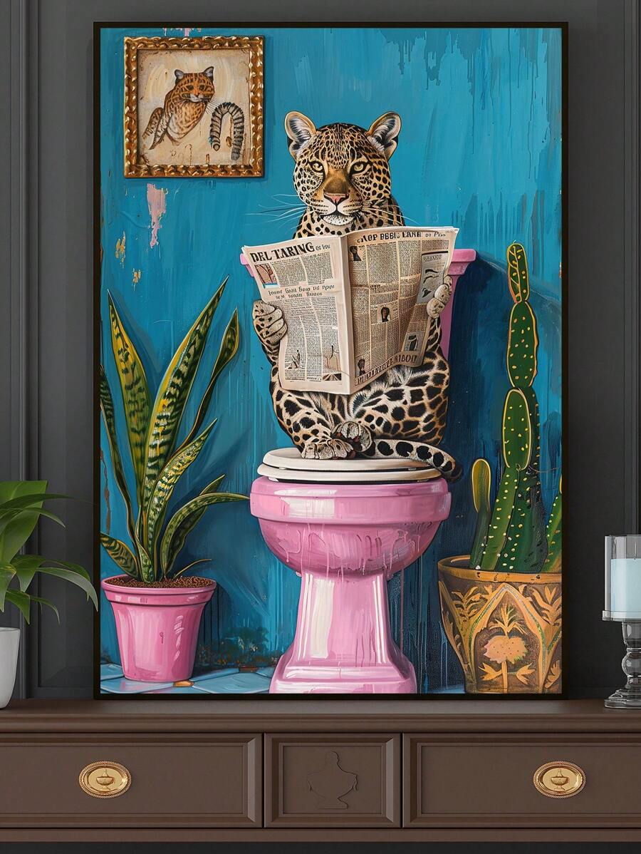 Transform your dining room or kitchen with this striking leopard wall art canvas. Featuring a sophisticated minimalist design paired with an elegant coffee theme, this framed poster brings contemporary style to any space. The bold leopard pattern adds visual interest while maintaining a refined aesthetic that complements modern and transitional interiors. Perfect for those seeking statement décor that balances artistic flair with understated elegance. Ideal for creating a curated gallery wall or anchoring y