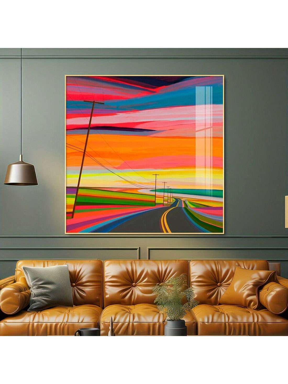 Enhance your space with this vibrant modern countryside landscape canvas wall art, expertly crafted to bring a fresh and lively atmosphere to any setting. Perfect for homes, offices, hotels, and bars, this piece combines contemporary design with natural beauty, creating a captivating focal point that complements diverse interiors. Its vivid colors and detailed imagery invite a sense of tranquility and inspiration, making it an ideal choice for elevating your décor with sophistication and style.