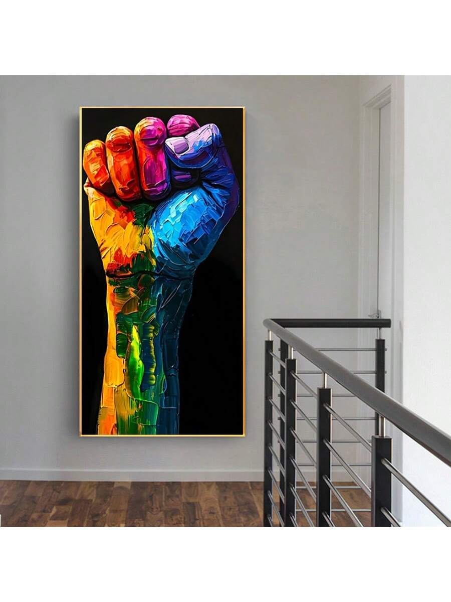 Elevate your space with this Motivational Abstract Fist Canvas Art, designed to inspire strength and determination. Its modern aesthetic complements living rooms, bedrooms, offices, and gyms, adding a bold statement that encourages perseverance. Crafted with high-quality materials, this artwork offers lasting vibrancy and durability, making it a powerful focal point that motivates daily achievement.