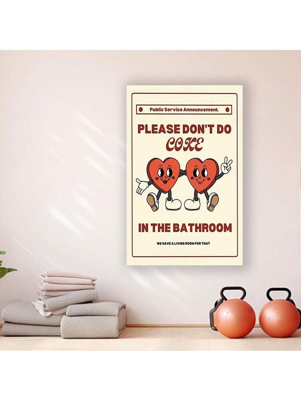 Add a touch of wit to your home with this humorous canvas poster featuring the cheeky message, "Please Don't Drink in the Bathroom." Perfect for stylish decor enthusiasts, this wall art combines playful charm with modern design, making it an ideal conversation starter in any room. Crafted for durability and vibrant display, it effortlessly enhances your space while showcasing your unique sense of humor.