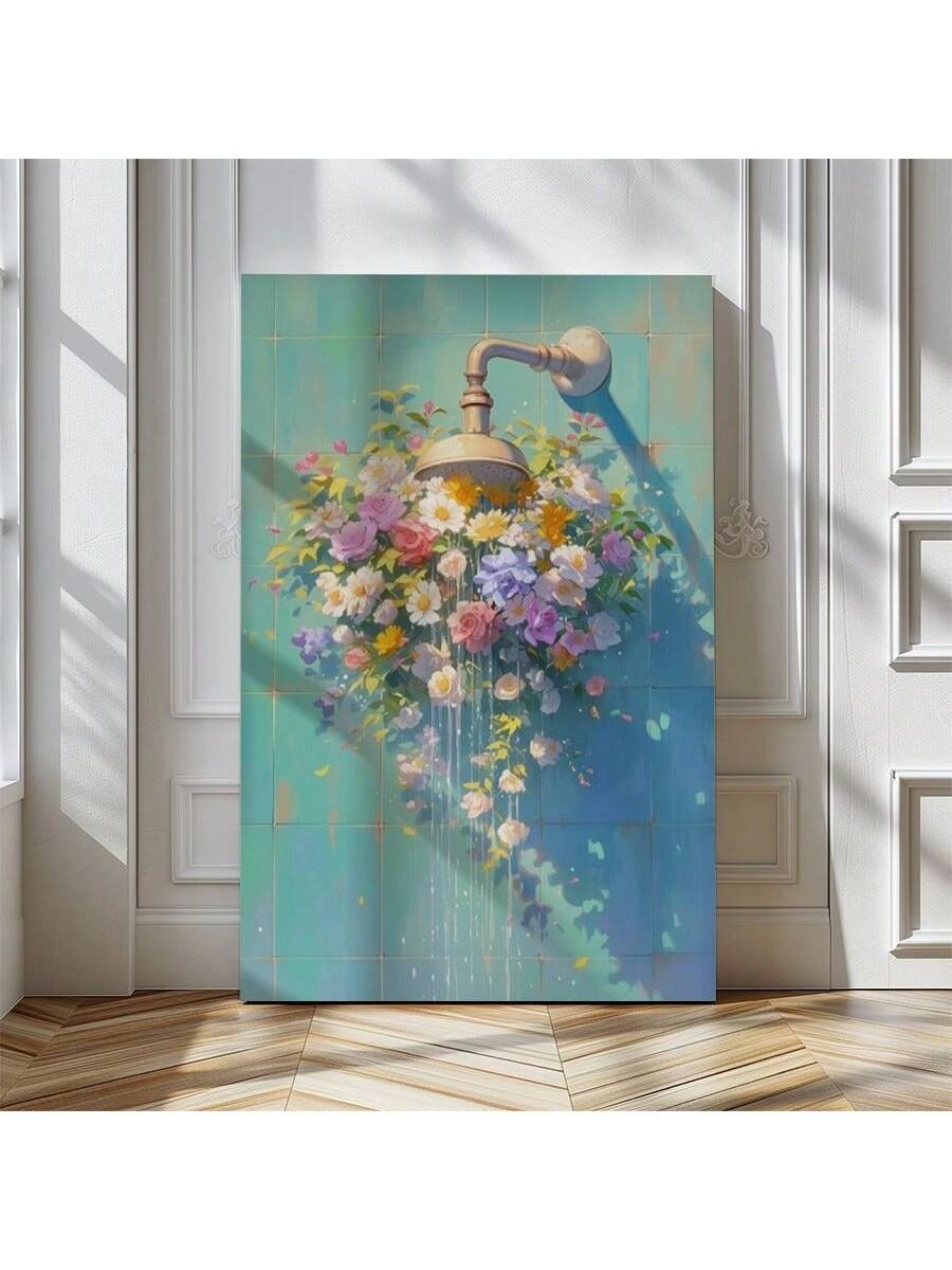Elevate your space with this framed surreal floral splash canvas poster, designed to bring a distinctive artistic touch to bathrooms and living rooms. The vivid, abstract floral design adds depth and intrigue, creating a focal point that complements modern and eclectic interiors. Expertly framed for durability and easy installation, this piece transforms ordinary walls into captivating visual experiences. Ideal for those seeking unique decor that blends creativity with sophistication.
