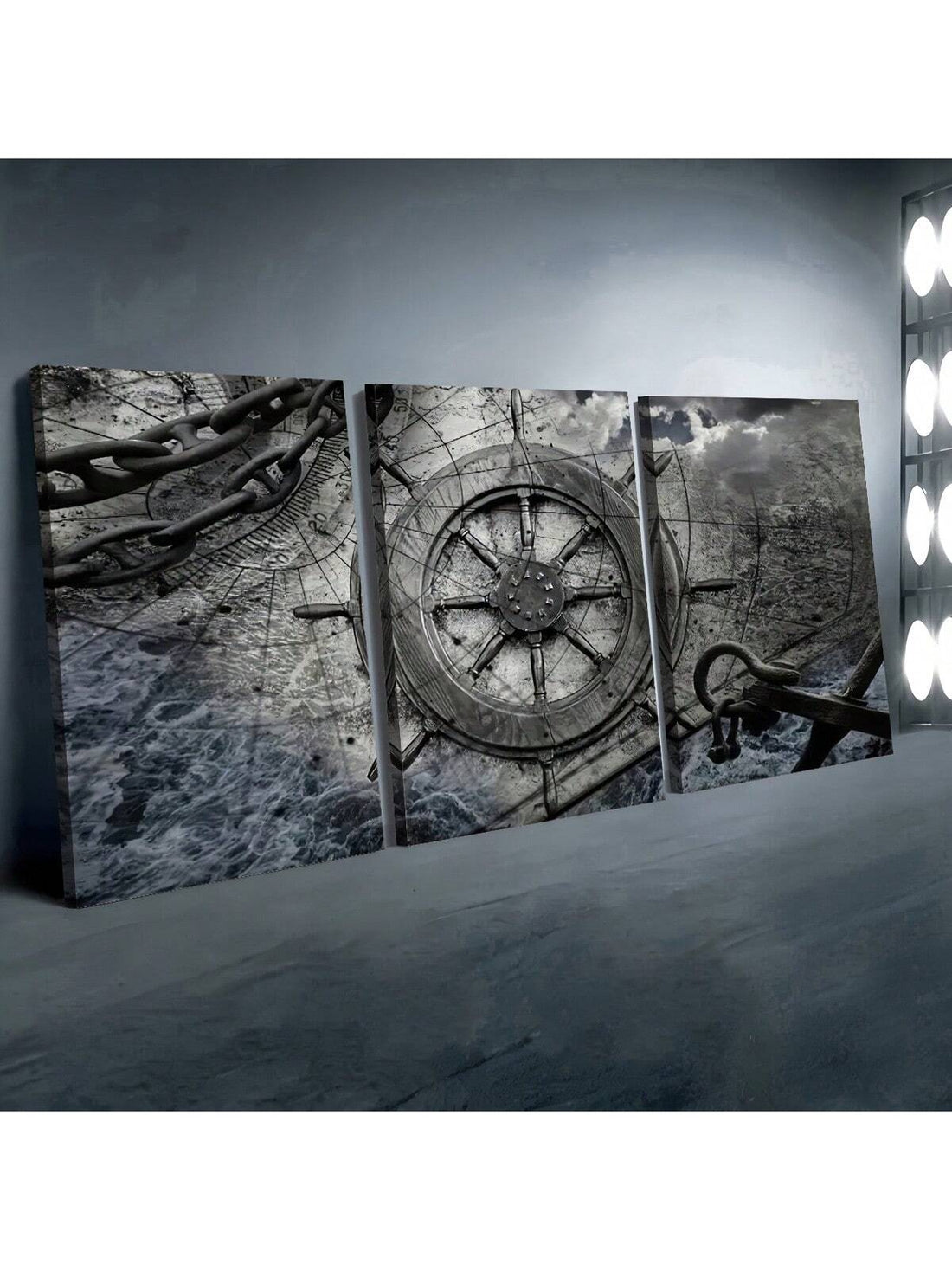 Elevate your space with this stylish black and white sailing rudder canvas art. Designed without a frame, this minimalist wall print brings a modern nautical touch to any home or office. Its monochrome palette complements diverse decor styles while the sailing rudder motif adds a subtle maritime elegance. Perfect for creating a sophisticated atmosphere, this canvas art is both a conversation starter and a refined decorative element.