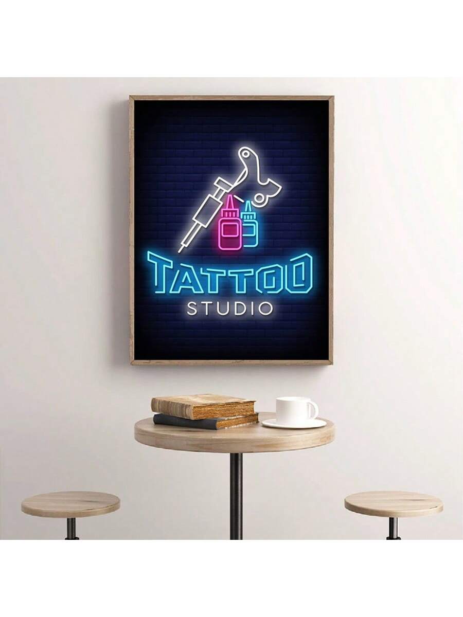 Elevate your tattoo studio or personal space with this vibrant blue and pink neon sign canvas art. Designed for tattoo artists and enthusiasts, it adds a modern, eye-catching touch that enhances any environment. Crafted with vivid colors and sharp detail, this piece brings energy and style, making it an ideal decor choice to showcase your passion for tattoo culture.