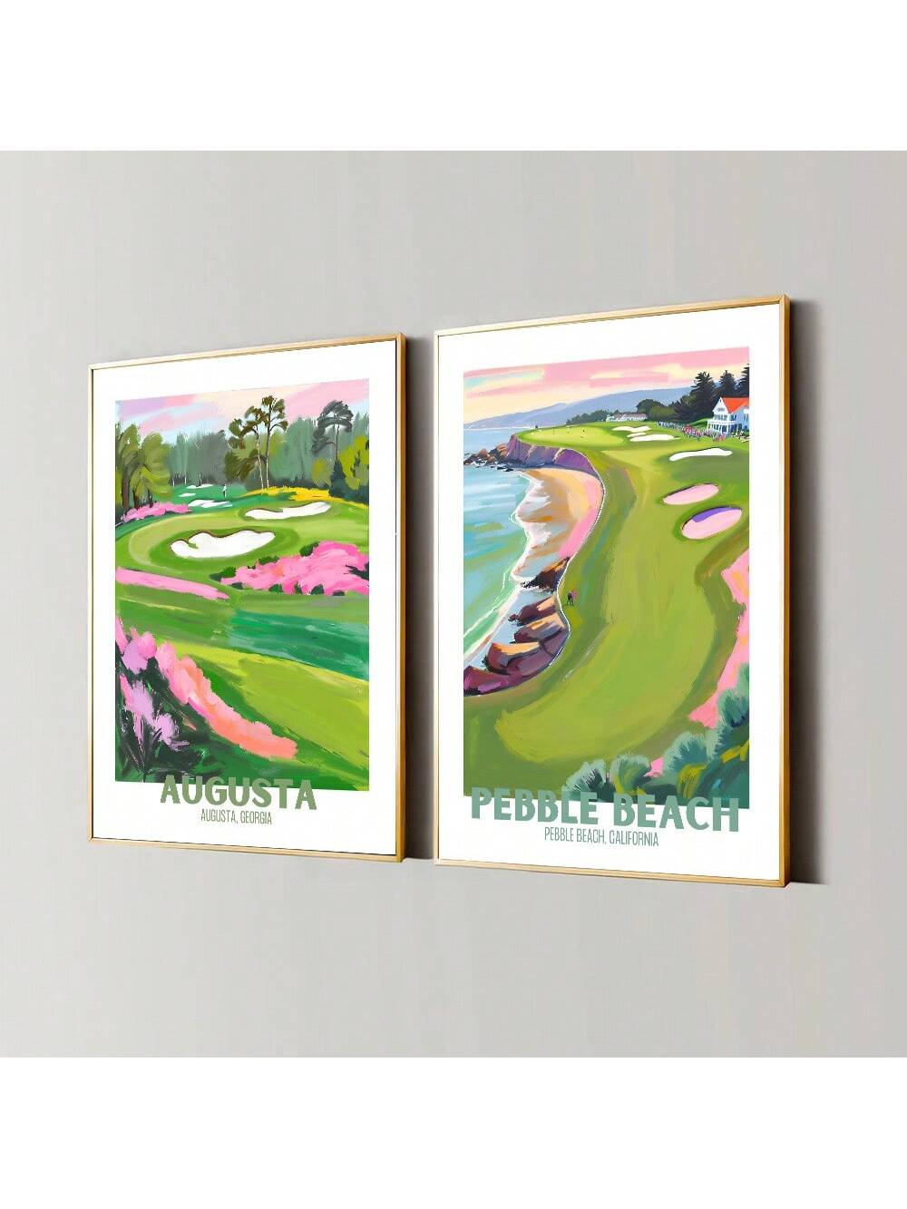 Enhance your living room or bedroom with this elegant set of 2 minimalist golf course wall art prints. Expertly designed, these prints capture the essence of your favorite sport with clean lines and subtle details. Perfect for golf enthusiasts seeking sophisticated décor, they bring a refined, tranquil atmosphere to any space while celebrating the game you love.