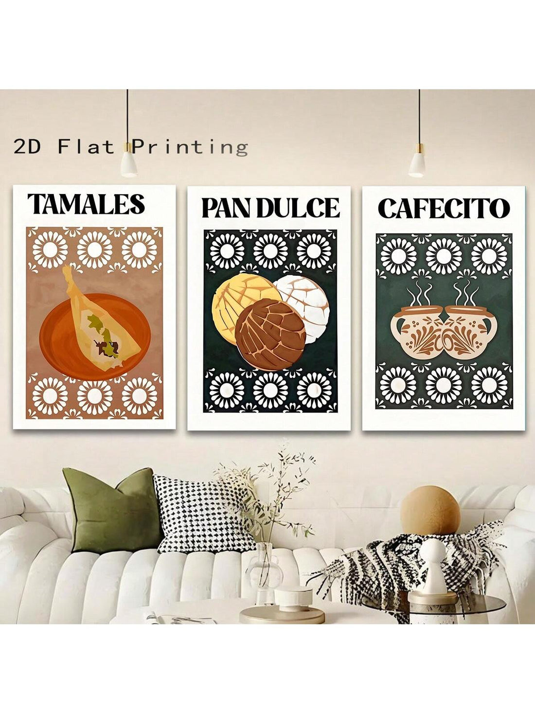 Celebrate Mexican culinary culture with this elegant 3-piece wooden framed canvas art set featuring tamales and cafecito. Designed to enhance both home and office spaces, this artwork brings warmth and authenticity through its detailed imagery and quality craftsmanship. The wooden frames add durability and a classic touch, making it a sophisticated choice for those who appreciate cultural decor with a refined aesthetic.