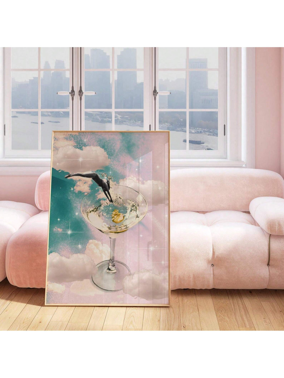 Elevate your home bar or tiki space with this Vintage Martini Collage Wall Art. Featuring a sophisticated tropical cocktail glass design, this poster blends classic charm with island-inspired aesthetics. Perfect for adding a refined yet relaxed atmosphere, it complements a variety of décor styles while celebrating cocktail culture. Crafted to enhance your entertaining area, this piece invites conversation and sets the mood for memorable gatherings.