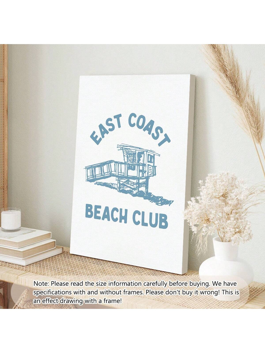 Capture the serene charm of the East Coast with this stylish Beach Club canvas print. Perfect for enhancing beach house interiors, this coastal wall art brings a sophisticated yet relaxed vibe to any room. Crafted with attention to detail, it offers a timeless aesthetic that complements nautical and seaside decor themes, making it an ideal choice for those seeking expert-level design in their coastal living spaces.