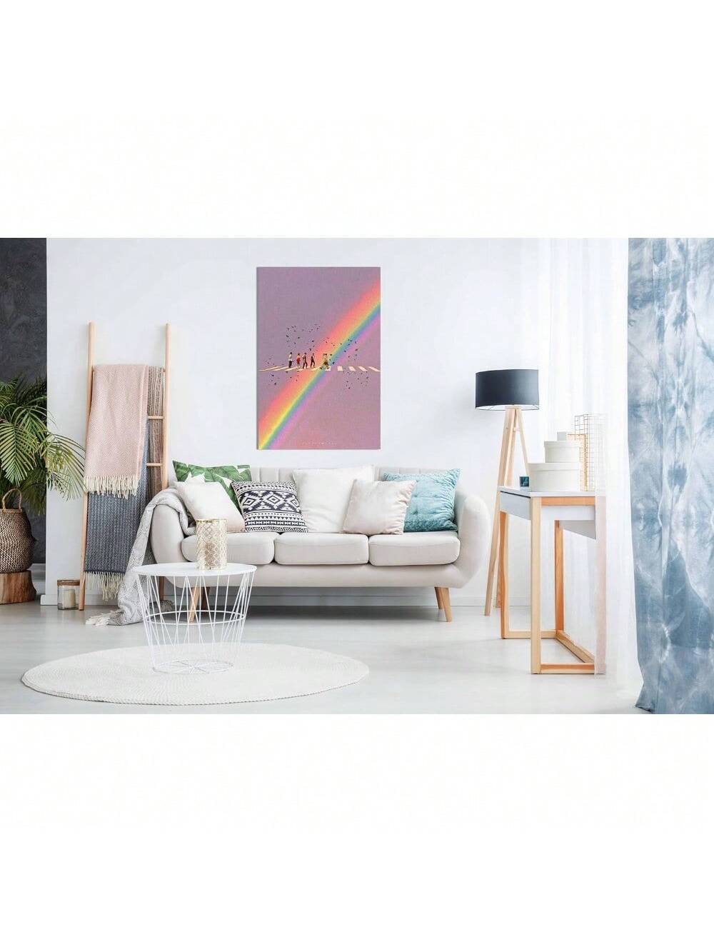 Add a burst of color and energy to your living space with this vibrant rainbow canvas print. Expertly crafted to showcase rich, vivid hues, it transforms any room into a lively and inspiring environment. Ideal for enhancing modern or eclectic decor, this print offers a timeless appeal that brightens your home while reflecting your unique style. Durable and easy to hang, it’s a perfect choice for those seeking a bold yet elegant statement piece.