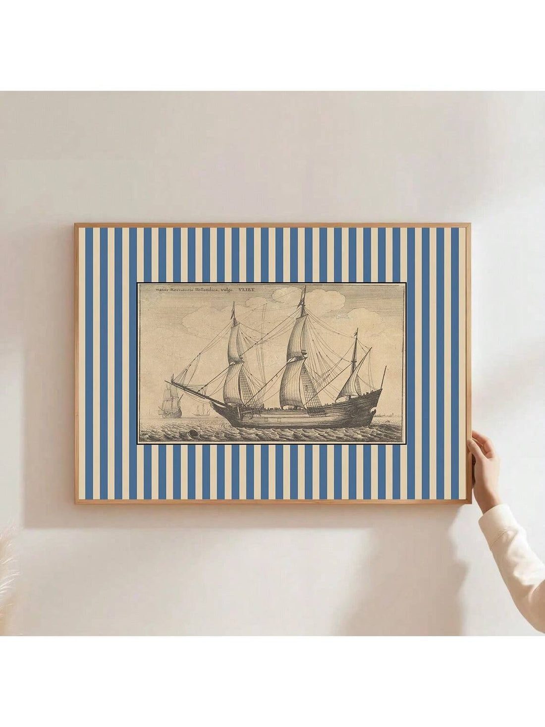 Add a timeless nautical charm to any space with this Vintage Blue Striped Antique Boat Wall Art Poster. Crafted on high-quality canvas, this print features a classic boat design with soothing blue stripes, making it an ideal decorative piece for kids' rooms, nurseries, or coastal-inspired home interiors. Its subtle vintage aesthetic complements a variety of décor styles, enhancing ambiance without overwhelming the space. Durable and easy to hang, this artwork brings both character and tranquility wherever i