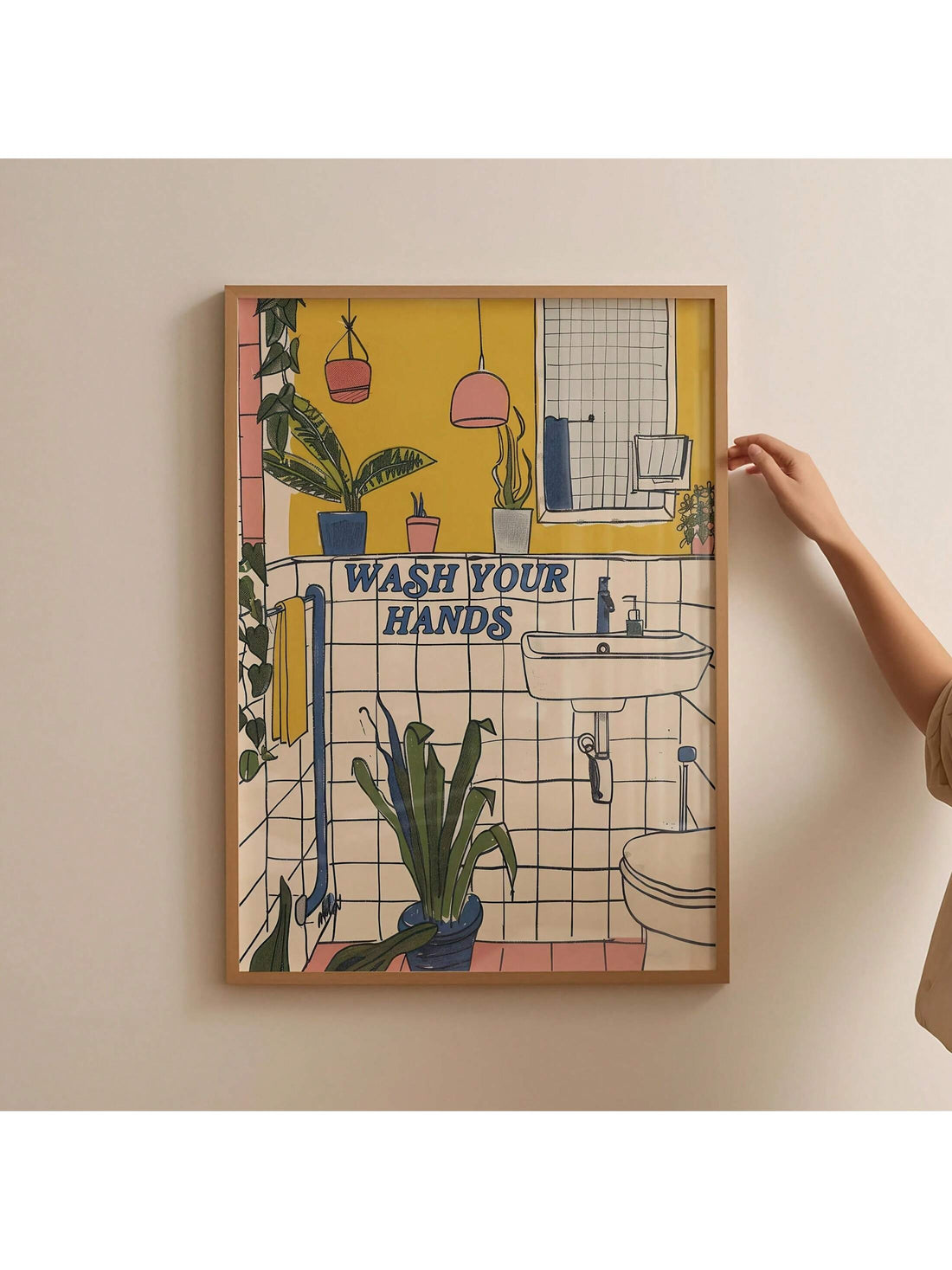 Add a touch of humor and vintage charm to your bathroom with this Vintage Wash Your Hands Canvas Wall Art. Designed for modern homes, it combines classic style with a witty reminder to maintain hygiene. Crafted on durable canvas, this piece is both a decorative and practical addition, enhancing your space while encouraging cleanliness. Ideal for any bathroom, it blends seamlessly with various decor styles, making it a smart and stylish choice for your home.