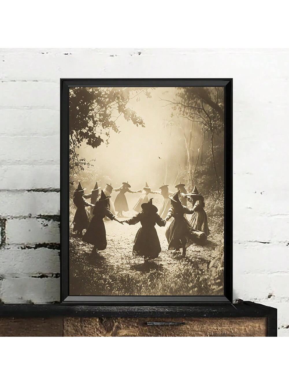 Celebrate the mystique of Halloween and elevate your home decor with the Witches' Circle Dance Canvas Art. This frameless canvas features a captivating design that brings a creative and eerie ambiance to any space. Perfect for seasonal decoration or year-round display, it adds a unique artistic touch that sparks imagination and complements various interior styles. Crafted for durability and visual impact, this piece transforms your walls into a