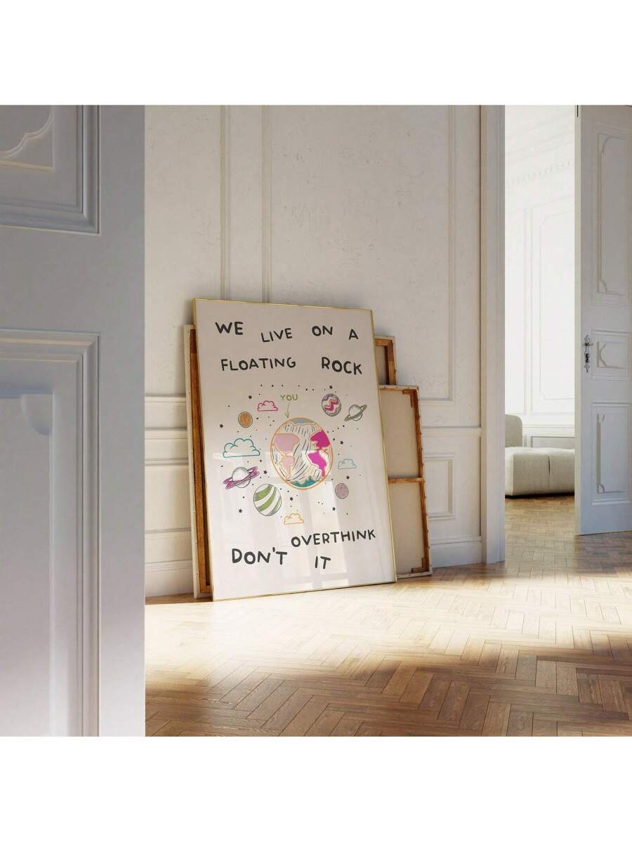 This "Don't Overthink" quote wall art features a vibrant cotton candy pink background, adding a playful yet motivational touch to any space. Designed for those who appreciate funky, aesthetic decor, this print encourages a mindset of simplicity and confidence. Ideal for home offices, creative studios, or personal nooks, it blends inspiration with lively color to keep your environment uplifting and visually engaging.