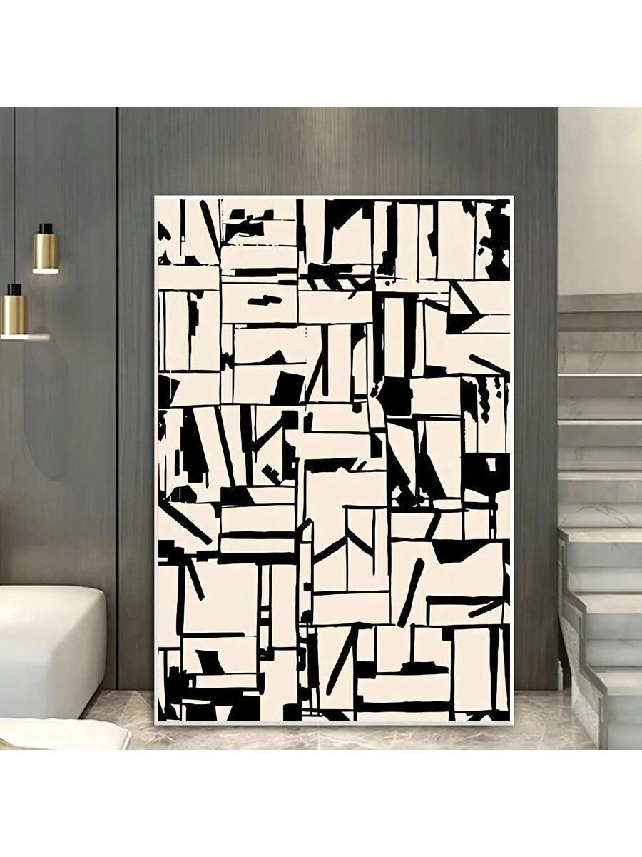 Elevate your living space with this frameless modern canvas print featuring textured abstract geometric designs. Its clean lines and sophisticated patterns add a contemporary touch, making it an ideal choice for stylish home decor. The textured surface enhances visual depth, creating a dynamic focal point that complements a variety of interior styles. Durable and easy to hang, this canvas print offers a refined way to express modern artistry in your home.