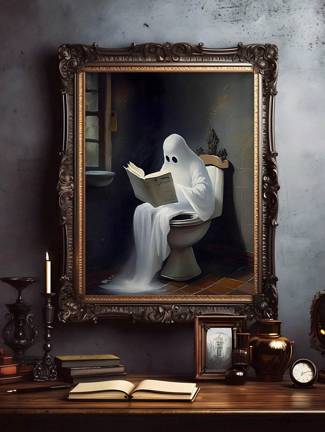 Elevate your space with the Ghost in an Abandoned Arcade Poster, a striking blend of gothic and retro aesthetics perfect for Halloween or year-round decor. This art print captures an eerie, nostalgic atmosphere, making it an ideal statement piece for both home and office environments. Crafted to evoke a haunting yet stylish vibe, it complements a variety of interior styles while adding a unique, artistic touch to your walls.