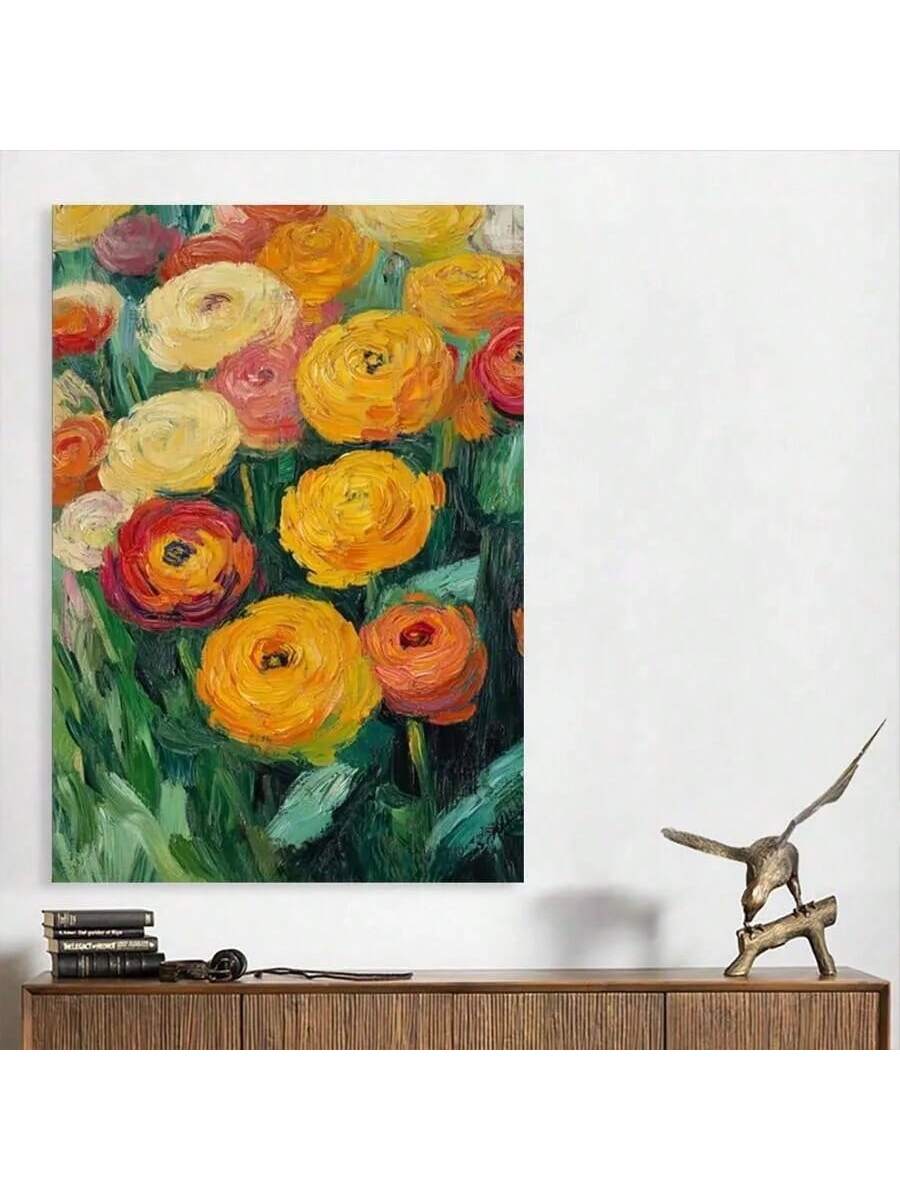 Add a touch of retro charm to your living room or bathroom with this Colorful Vintage Marigold Flower Framed Poster. Featuring vibrant marigold blooms in a classic vintage style, this framed artwork enhances any space with nostalgic elegance. Its rich colors and detailed design create a warm, inviting atmosphere, making it an ideal choice for those seeking timeless wall decor that complements both modern and traditional interiors. Durable framing ensures lasting beauty and easy installation.