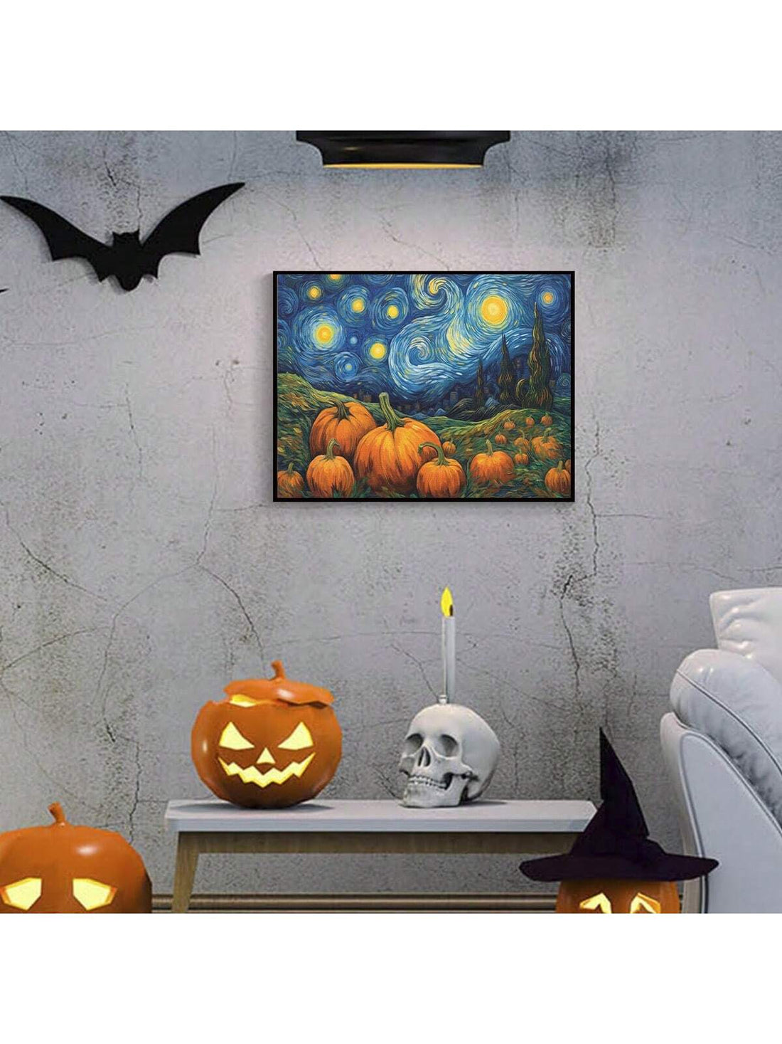 Celebrate the warmth of autumn with this Chic Vintage Pumpkin Still Life Wall Art. Its timeless design brings a sophisticated seasonal touch to any home or office, enhancing your space with classic fall charm. Crafted to complement a variety of decor styles, this piece offers an elegant way to welcome the season while maintaining a refined aesthetic.