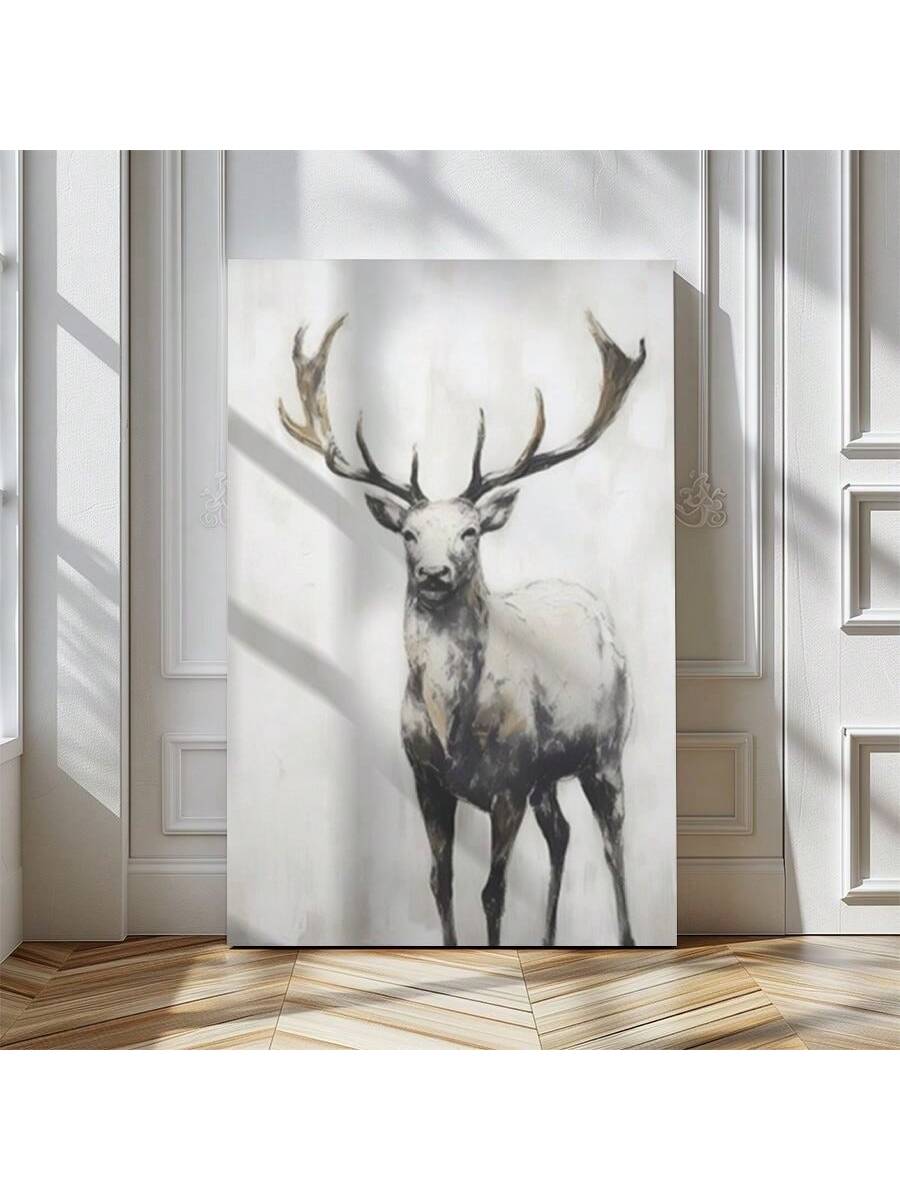 Enhance your living space with the Majestic Deer Antlers Framed Canvas Poster, a striking piece of realistic wall art. Perfectly suited for bedrooms, living rooms, or corridors, this artwork brings a natural elegance and a touch of wilderness to your decor. The detailed depiction of deer antlers adds depth and character, creating a sophisticated focal point that complements various interior styles. Crafted with quality materials, this framed canvas ensures durability and a refined finish, making it an exper