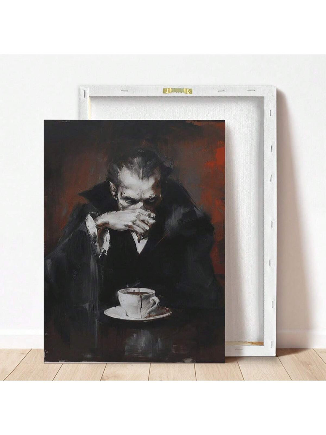 Elevate your Halloween décor with this Dark Fantasy Gothic Vampire Canvas Wall Art. Crafted to capture the eerie allure of gothic vampire lore, it adds a sophisticated yet haunting atmosphere to any room or party setting. The high-quality canvas ensures vivid detail and durability, making it an ideal centerpiece for seasonal celebrations or year-round gothic style enthusiasts. Perfect for creating a dramatic ambiance that impresses guests and enhances your home’s unique character.