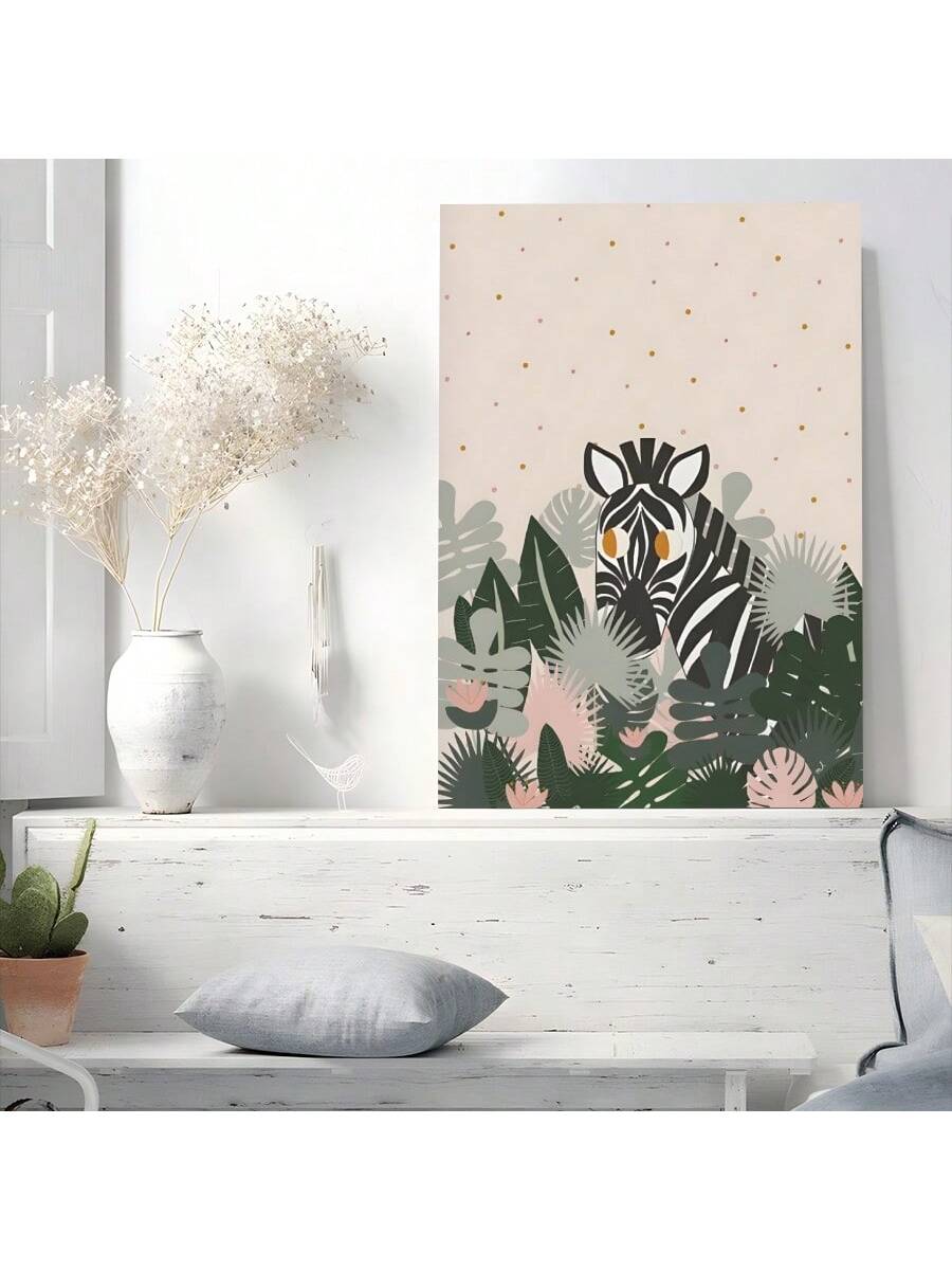 Enhance your nursery or living space with this expertly crafted framed zebra jungle animal canvas wall art. Featuring textured details, it adds depth and visual interest while complementing both bedroom and living room decor. Ready to hang, this piece offers a seamless installation experience, bringing a sophisticated yet playful touch to your environment.