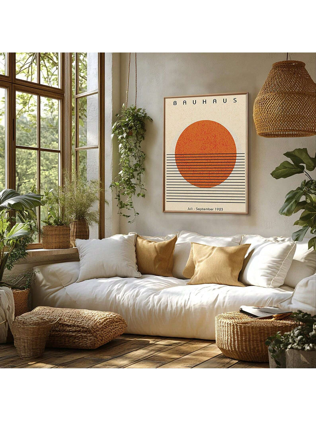 Elevate your space with this frameless Bauhaus wall art, a modernist German abstract canvas print that embodies minimalist design and artistic precision. Perfect for bedrooms and offices, it adds a sophisticated, contemporary touch that complements stylish interiors. Crafted to highlight clean lines and geometric forms, this piece enhances your environment with timeless elegance and visual harmony.