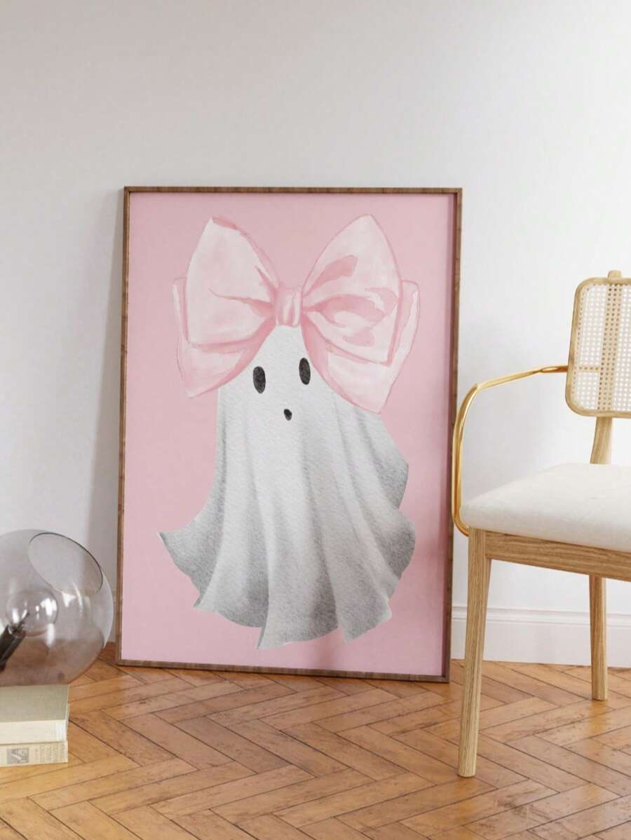 Add a charming touch to your space with this Cute Ghost Print Wall Art, featuring a soft pink aesthetic perfect for Halloween. Designed to brighten dorm rooms and bedrooms, this artwork blends festive spirit with a gentle, stylish vibe. Its playful ghost motif adds seasonal cheer without overwhelming your decor, making it an ideal choice for those seeking subtle yet expert Halloween decoration.