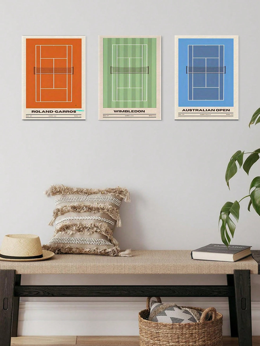 Elevate your living space with this minimalist 3-piece canvas art set inspired by tennis tournaments. Crafted for a modern aesthetic, each piece features clean lines and subtle details that celebrate the sport’s elegance. Ideal for enhancing stylish home decor, this set adds a sophisticated touch without overwhelming your space. Perfect for tennis enthusiasts seeking refined, contemporary artwork that complements a sleek interior design.