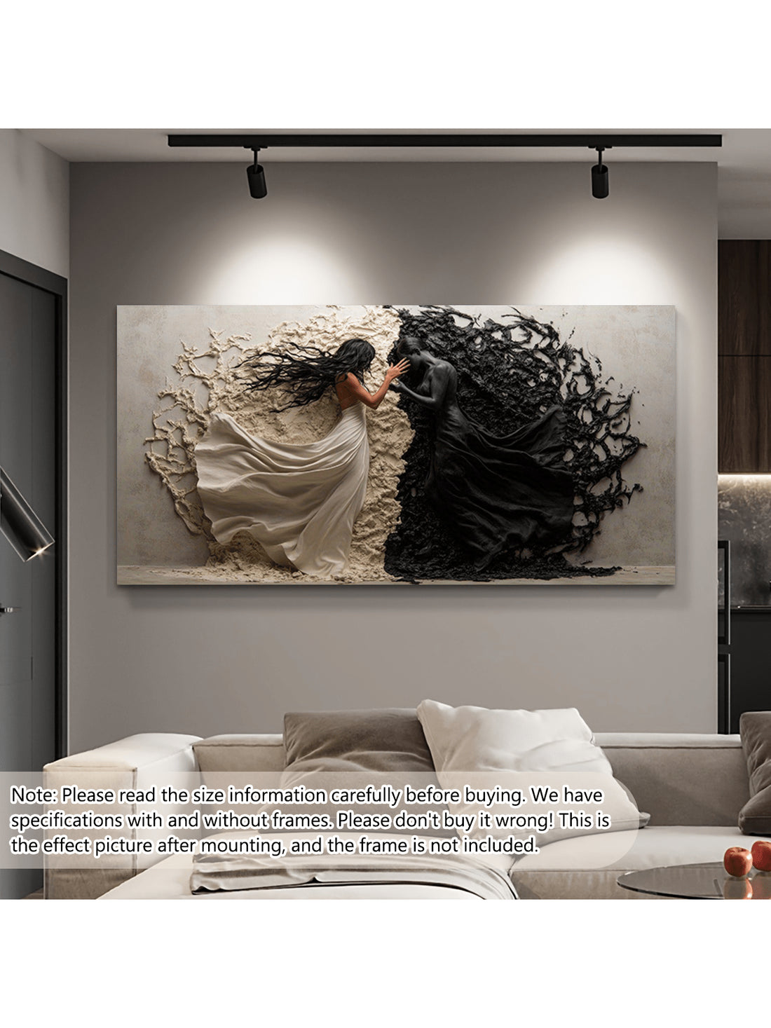 Elevate your living space with this Elegant Black and White Abstract Woman Canvas Art. Featuring a sophisticated monochrome palette, this modern piece adds a refined touch to any home, living room, or bedroom. Its abstract design invites contemplation while seamlessly complementing contemporary décor styles. Crafted for visual impact and subtle elegance, this canvas art transforms your walls into a gallery-worthy display.