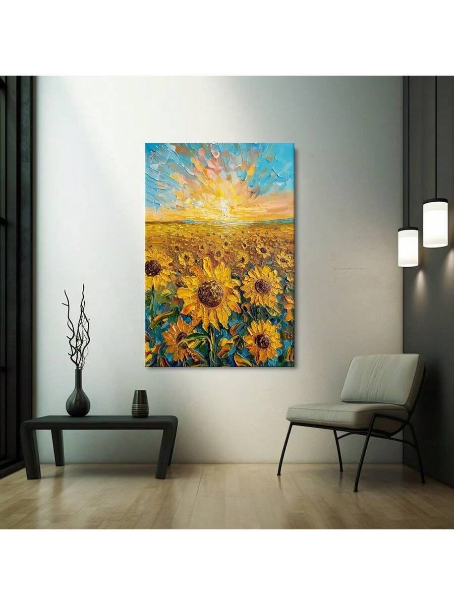 Elevate your living space with this Charming Sunflower Framed Canvas Wall Art, designed to bring a touch of natural elegance to any room. The detailed sunflower imagery, expertly printed on high-quality canvas and framed for durability, adds warmth and sophistication to your home décor. Perfect for creating a welcoming atmosphere, this piece complements a variety of interior styles while providing a timeless aesthetic.