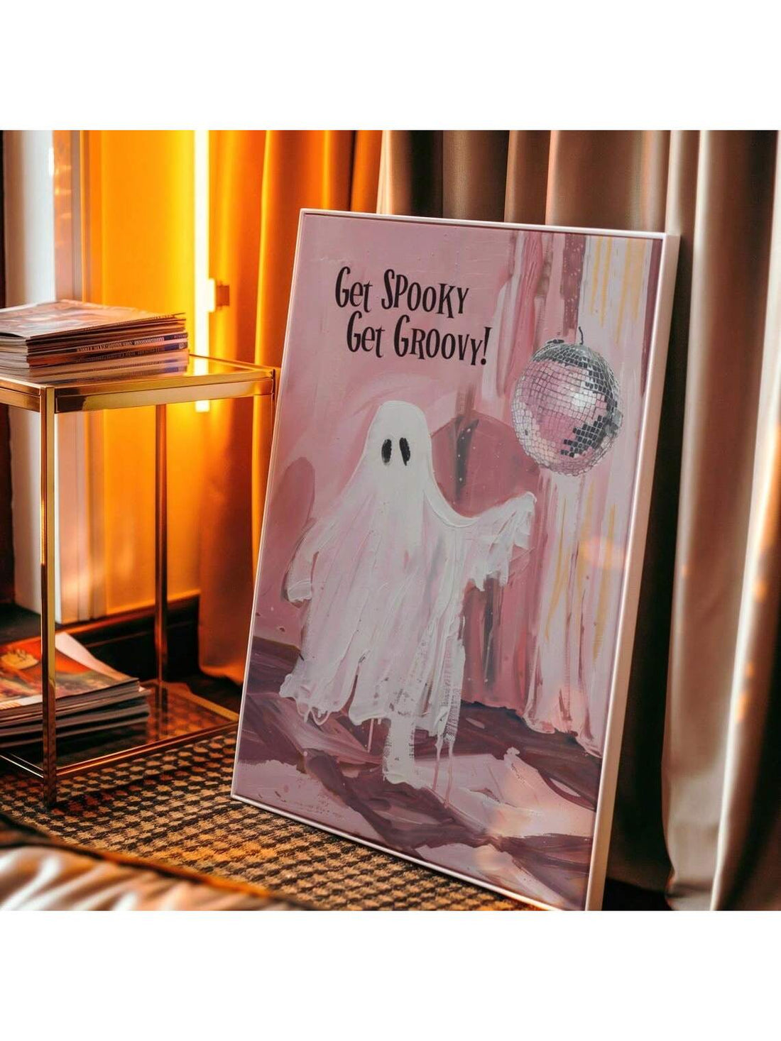 Add a playful yet stylish touch to your dorm with the Groovy Pink Ghost Poster. This Halloween-themed wall art combines vibrant pink hues with a retro-inspired ghost design, perfect for creating a fun and preppy atmosphere. Crafted to brighten any space, it’s an ideal decor piece for those who want to celebrate the season with a unique and trendy flair. Durable and easy to hang, this poster effortlessly enhances your room’s aesthetic while embracing the festive spirit.