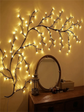 Flexible willow lights powered by power bank, TV, laptop, or USB port.