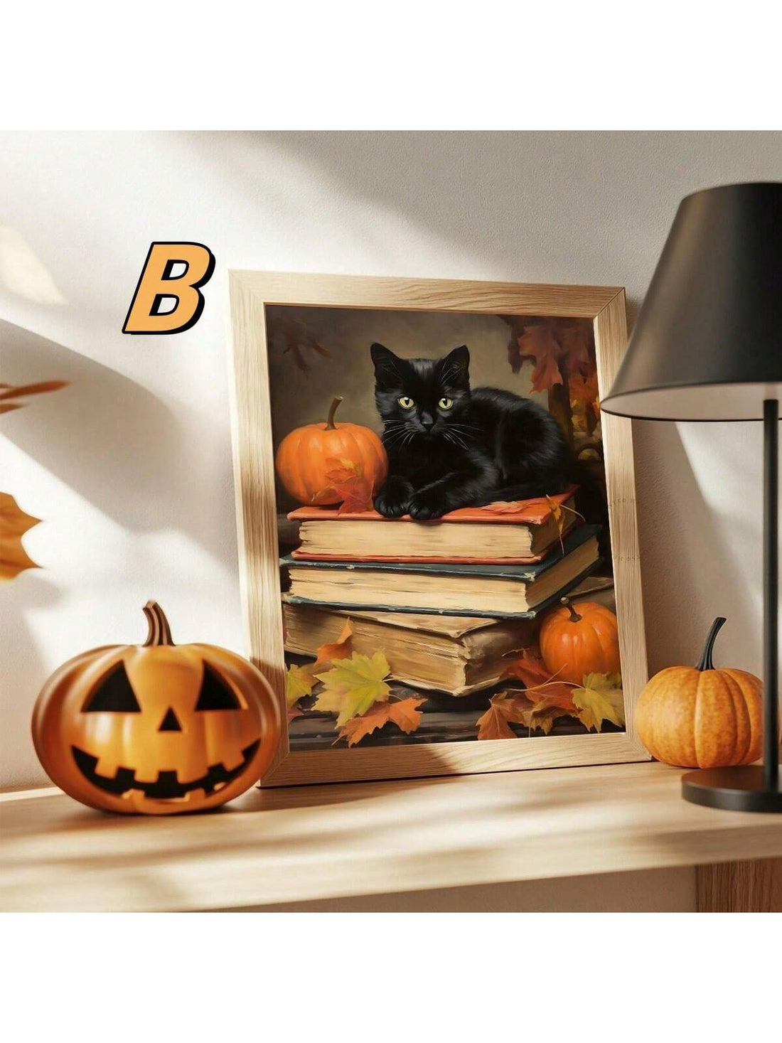 Capture the essence of autumn with this Vintage Black Cat Autumn Canvas Art Print. Featuring a dark, preppy aesthetic, it perfectly complements Halloween themes and adds a sophisticated seasonal touch to your living room. Crafted on high-quality canvas, this art piece brings timeless charm and subtle mystery to your home décor. Ideal for those who appreciate classic fall motifs with a refined edge.
