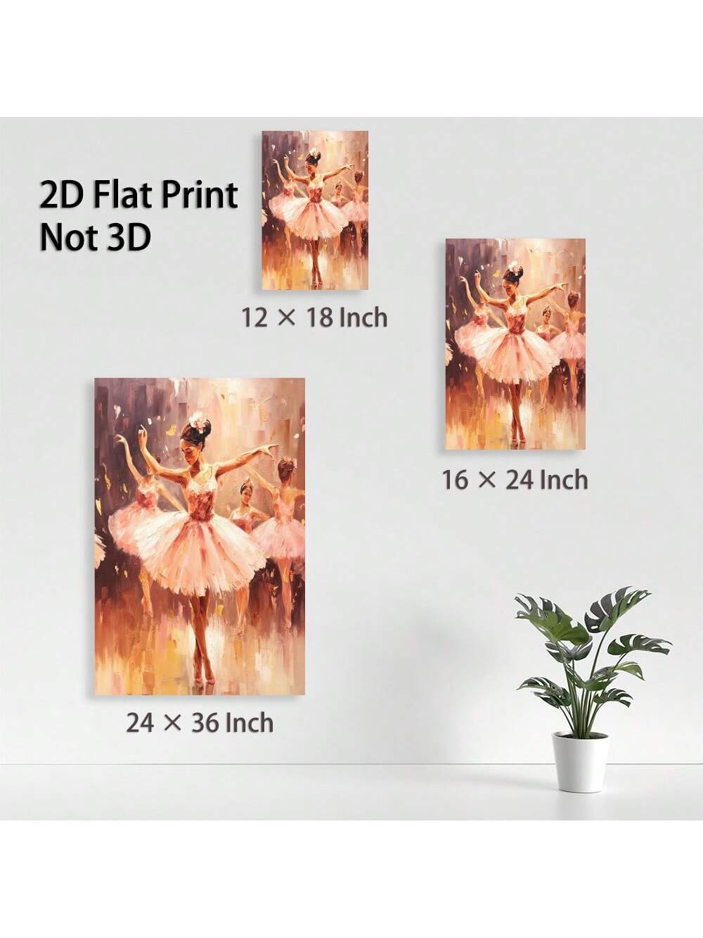 Elevate your living space with this Elegant Framed Ballet Dancers Canvas Art, expertly crafted to bring grace and sophistication to any room. Featuring delicate ballet figures in motion, this artwork adds a timeless charm and artistic flair to your home décor. Its high-quality frame ensures durability and a polished finish, making it an ideal centerpiece for living rooms, bedrooms, or studios. Perfect for all occasions, this canvas art seamlessly blends elegance with artistic expression, enhancing your envi