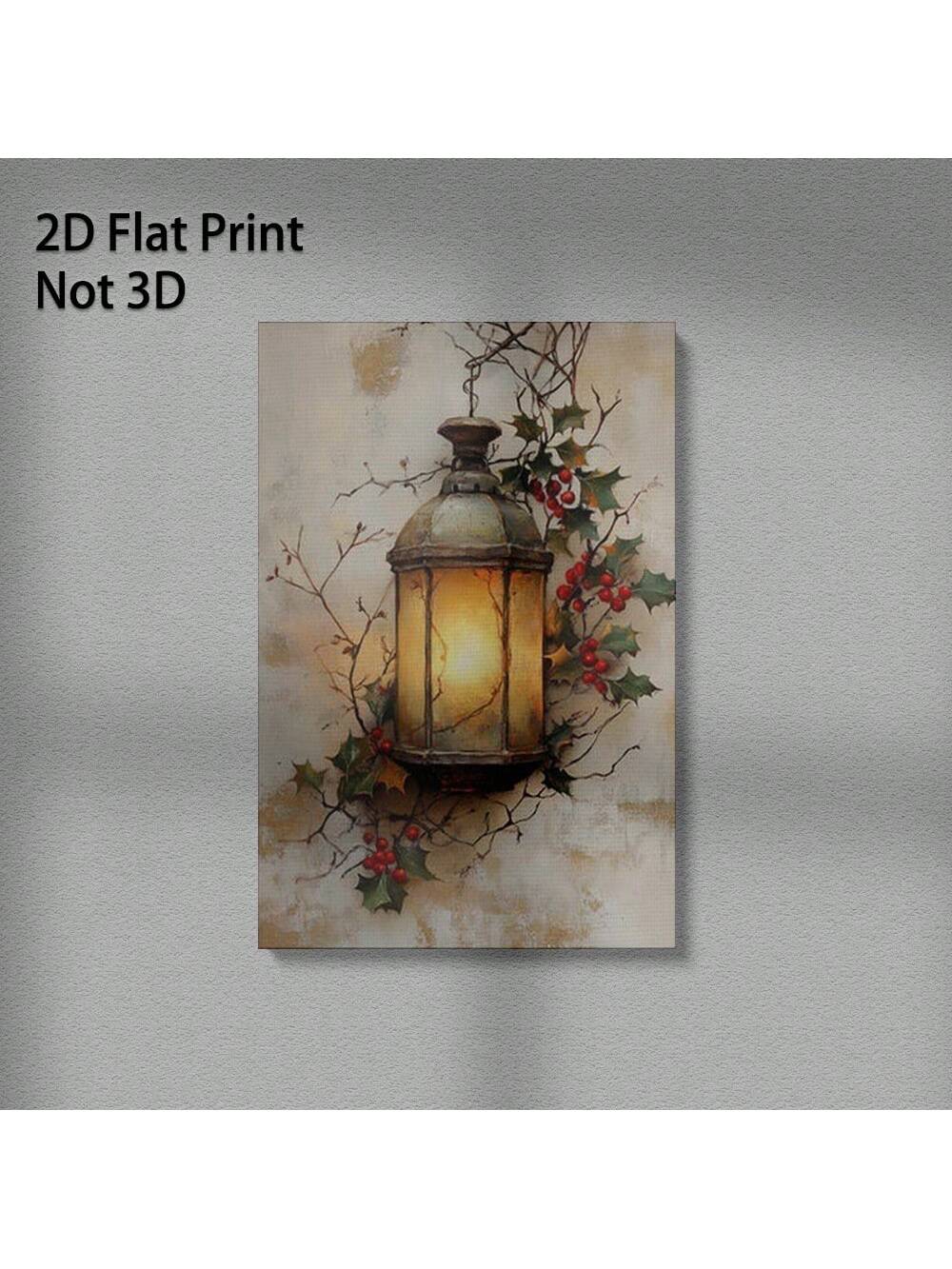 Enhance your seasonal decor with this beautifully framed canvas art featuring a charming lantern surrounded by vibrant holly berries. Expertly crafted, it adds a warm, festive touch to any room while serving as a unique and thoughtful gift. Its timeless design complements various interior styles, making it an elegant addition to your holiday collection.