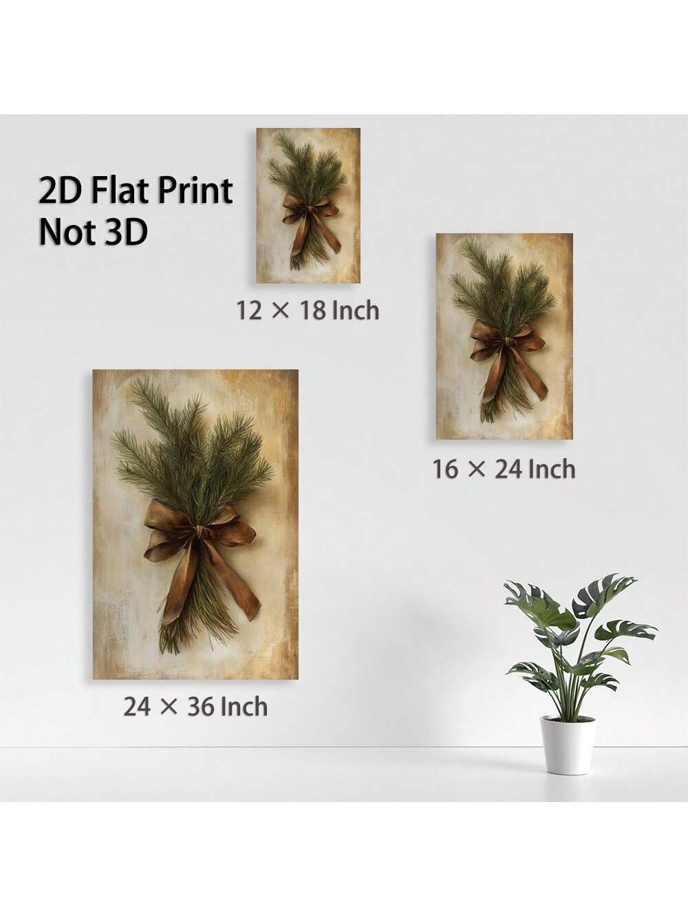 Elevate your seasonal decor with this Elegant Pine Branches Canvas Painting, expertly crafted and framed for a refined finish. Its timeless design brings a natural, serene ambiance to any room, making it an ideal choice for sophisticated home styling or thoughtful gifting. Durable and ready to hang, this artwork seamlessly blends classic charm with modern elegance.