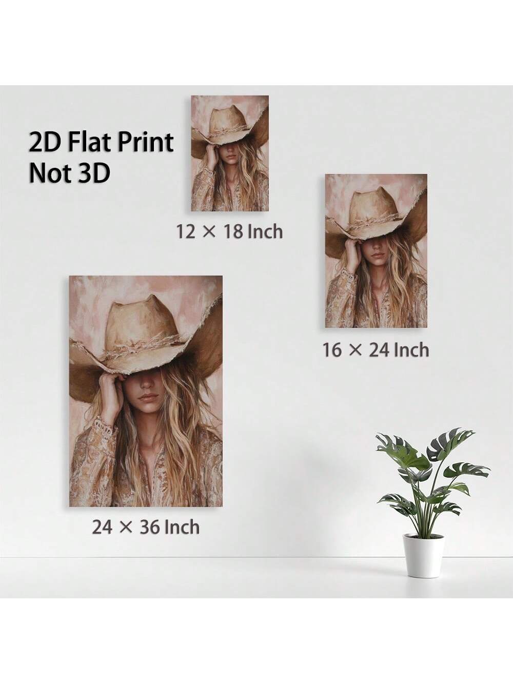 This framed canvas painting captures the rugged charm of a cowboy hat paired with flowing long hair, blending rustic elements with refined artistry. Perfect for enhancing any living space or office, it adds a distinctive aesthetic that complements diverse decor styles. Crafted with attention to detail, this artwork serves as a sophisticated focal point, suitable for all occasions and environments seeking a touch of Western-inspired elegance.