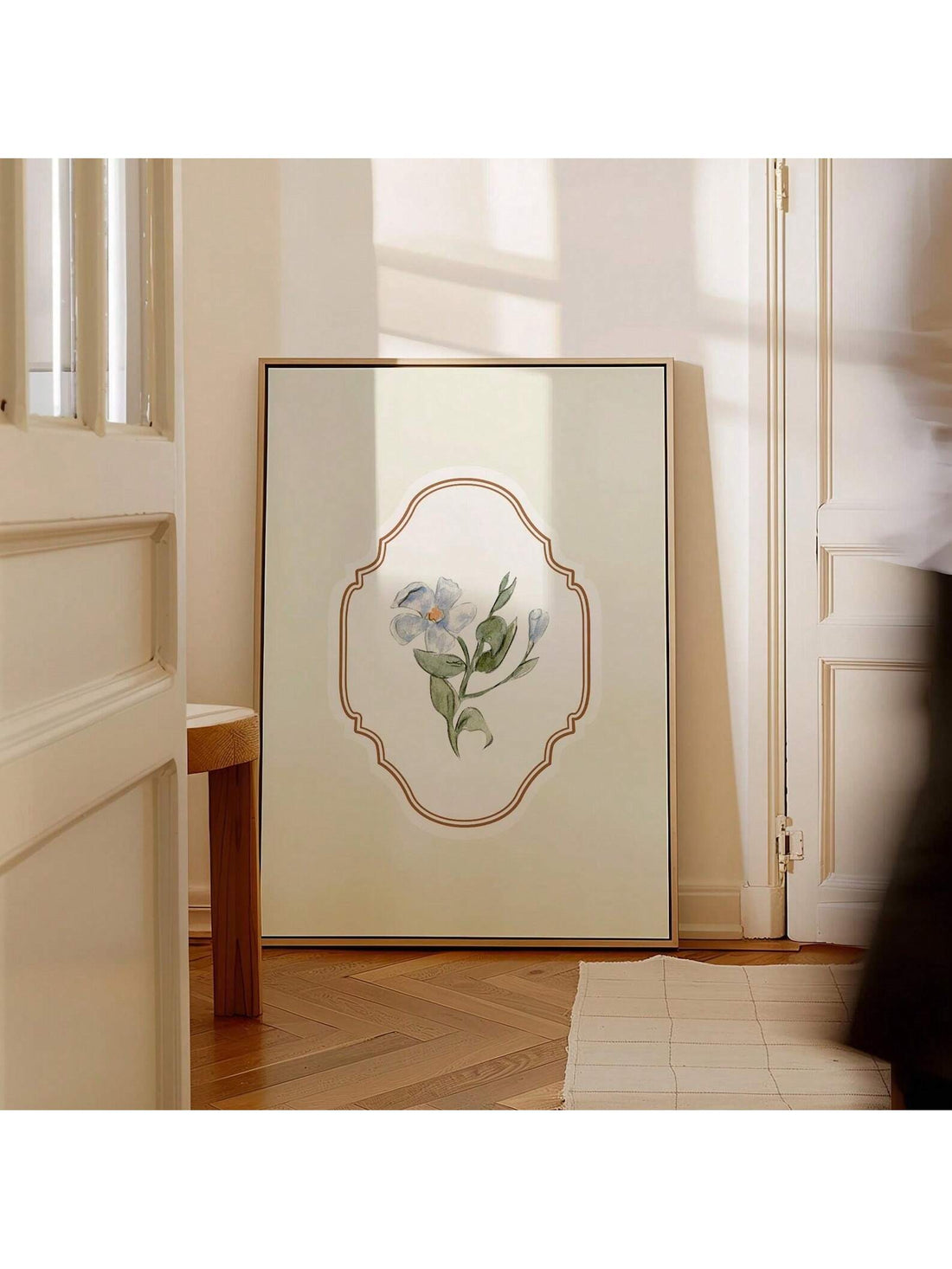 Enhance your cottagecore-inspired space with this Vintage Blue Floral Wall Art Print. Printed on high-quality frameless canvas, it offers an elegant and timeless aesthetic perfect for bedrooms and living rooms. The delicate blue floral design brings a serene, natural touch that complements rustic and vintage decor styles, creating a calming atmosphere while adding refined visual interest.