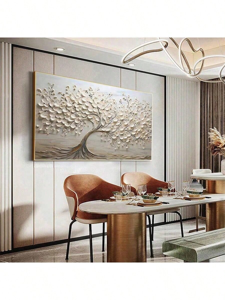 Elevate your interior with this Modern Abstract Tree Canvas Art Print, featuring minimalist design that complements any living room, bedroom, or kitchen. Its unframed style offers versatile placement options and a contemporary aesthetic, bringing subtle natural elegance and a calming atmosphere to your space. Crafted to enhance modern decor, this landscape print is an expert choice for refined, understated wall art.