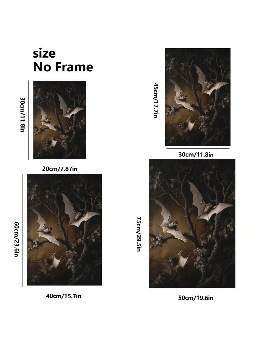 Elevate your Halloween décor with this Modern Bats Canvas Art, blending spooky charm with contemporary elegance. Featuring sleek bat silhouettes in a minimalist design, this piece adds a sophisticated seasonal touch to any room. Crafted on high-quality canvas, it ensures durability and vibrant detail, making it a perfect statement for your home during the festive season