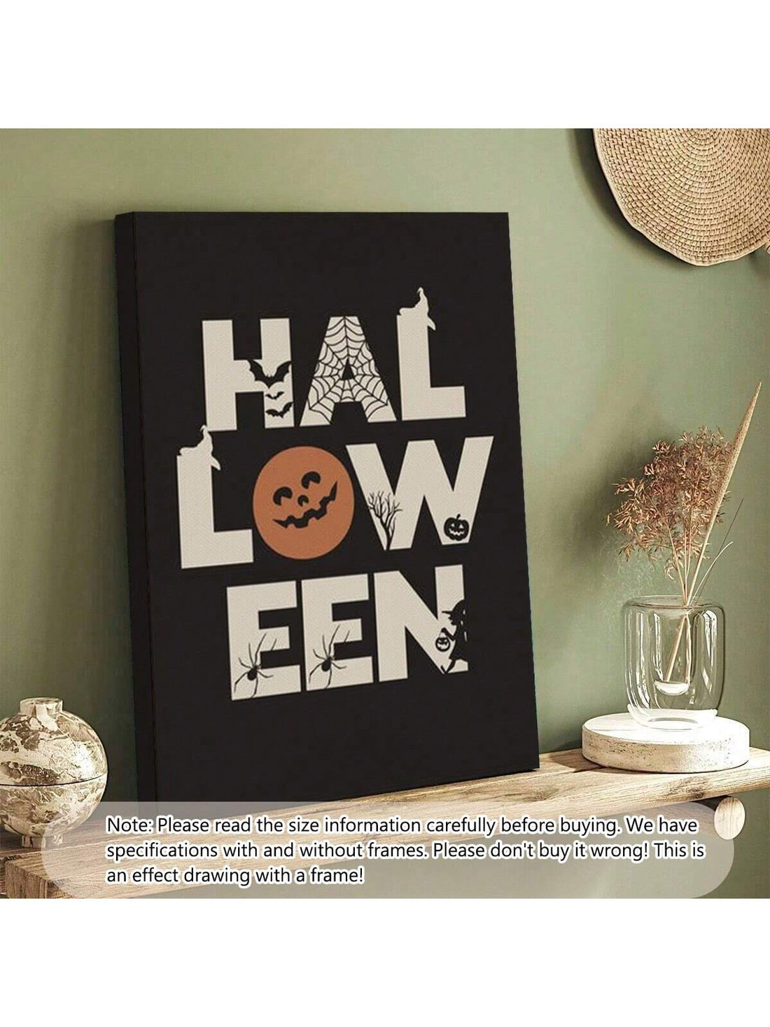Add a festive touch to your home with this charming unframed Halloween canvas print. Featuring adorable seasonal artwork, it’s perfect for enhancing your fall decor and creating a warm, inviting atmosphere for Halloween celebrations. Its versatile design allows easy integration into any room, making it a delightful accent that captures the spirit of the season.
