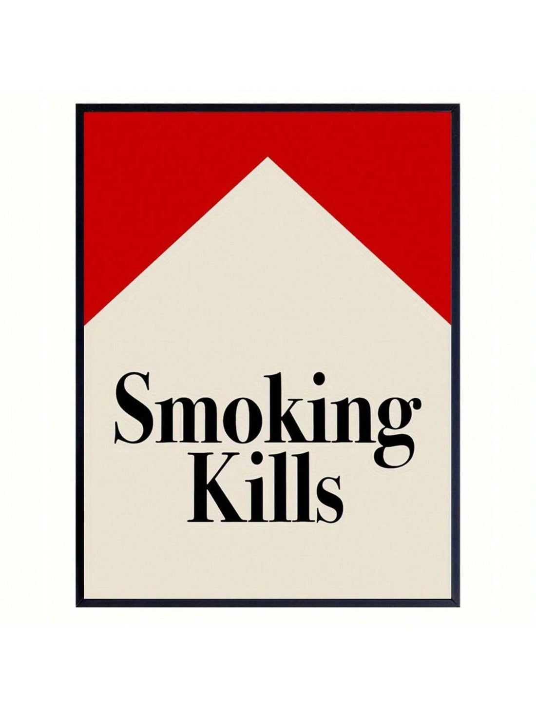 This Smoking Kills Typography Art Print combines modern design with retro flair, making it a striking addition to any home, office, or living space. Printed on high-quality canvas, it delivers sharp, bold text that commands attention while serving as a thought-provoking statement piece. Its versatile style complements various decor themes, enhancing your environment with both aesthetic appeal and impactful messaging.
