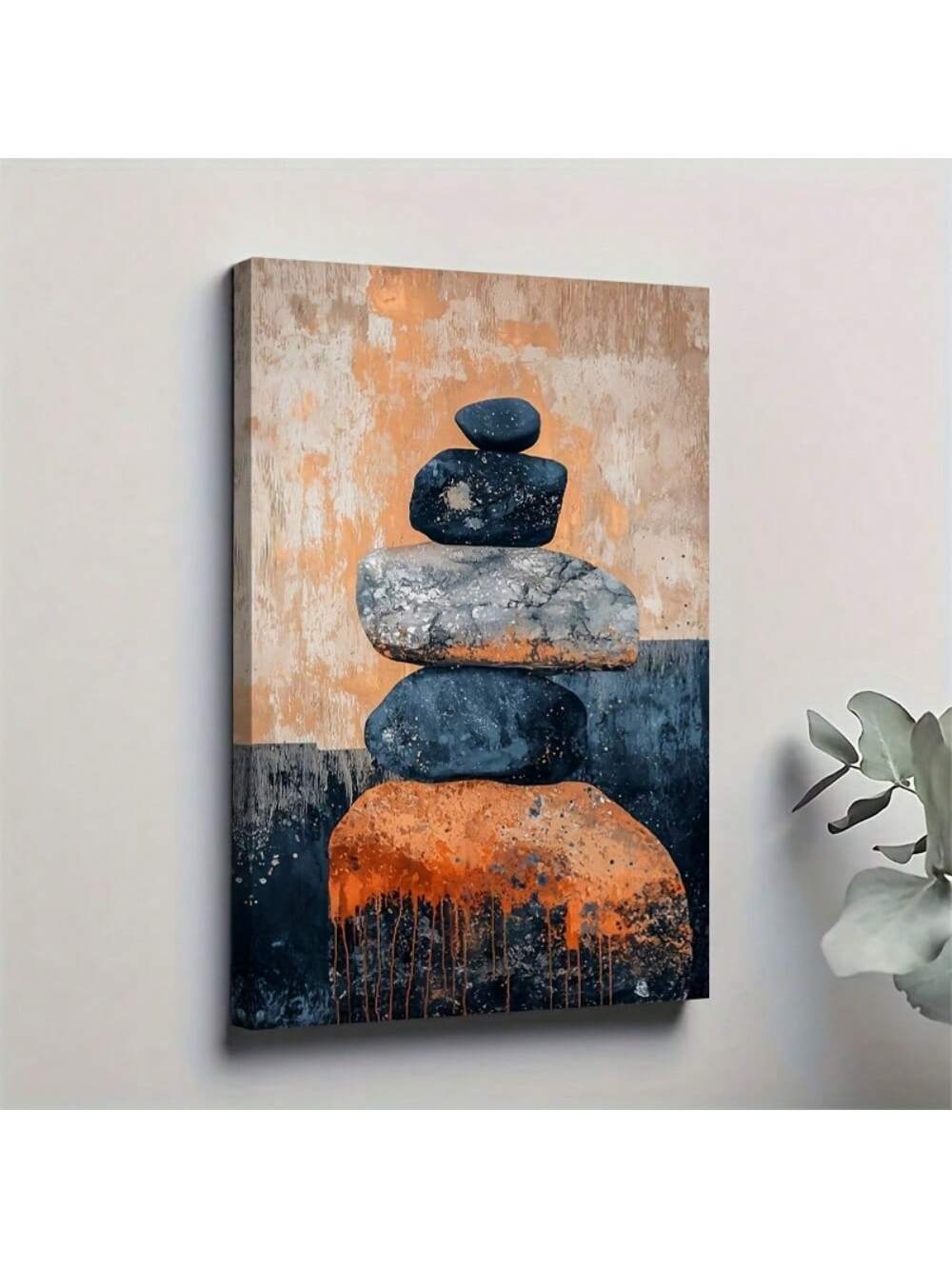 Elevate your interiors with this Stylish Abstract Stone Balance Canvas Art, designed to complement contemporary spaces. Its minimalist yet striking composition adds a touch of calm and sophistication, making it ideal for living rooms, bedrooms, or offices. Crafted for modern aesthetics, this artwork introduces a balanced visual element that enhances ambiance without overwhelming your décor.